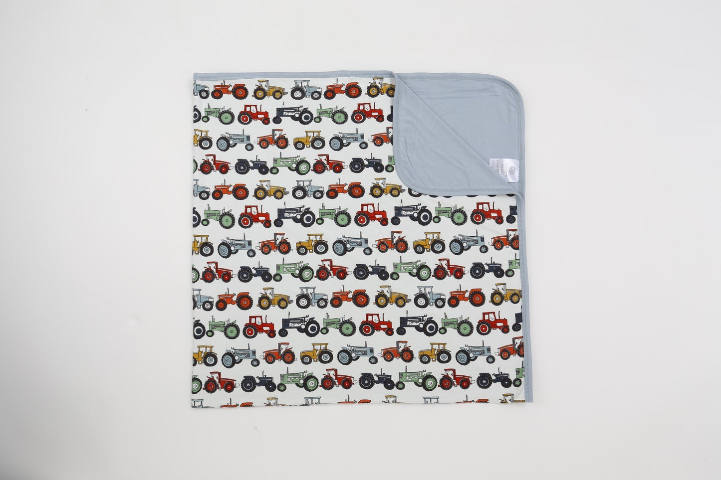 Vintage Tractors Bamboo Blanket