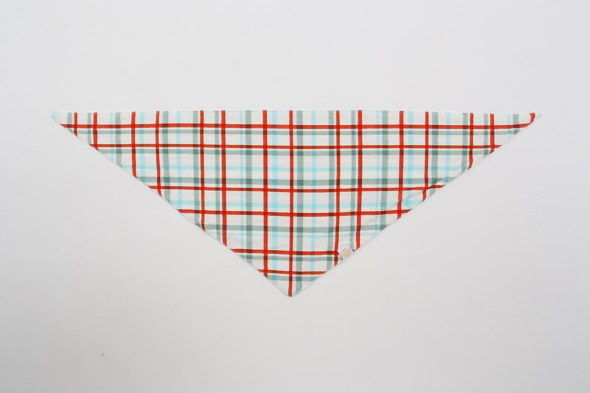 Christmas Plaid Dog Bandana