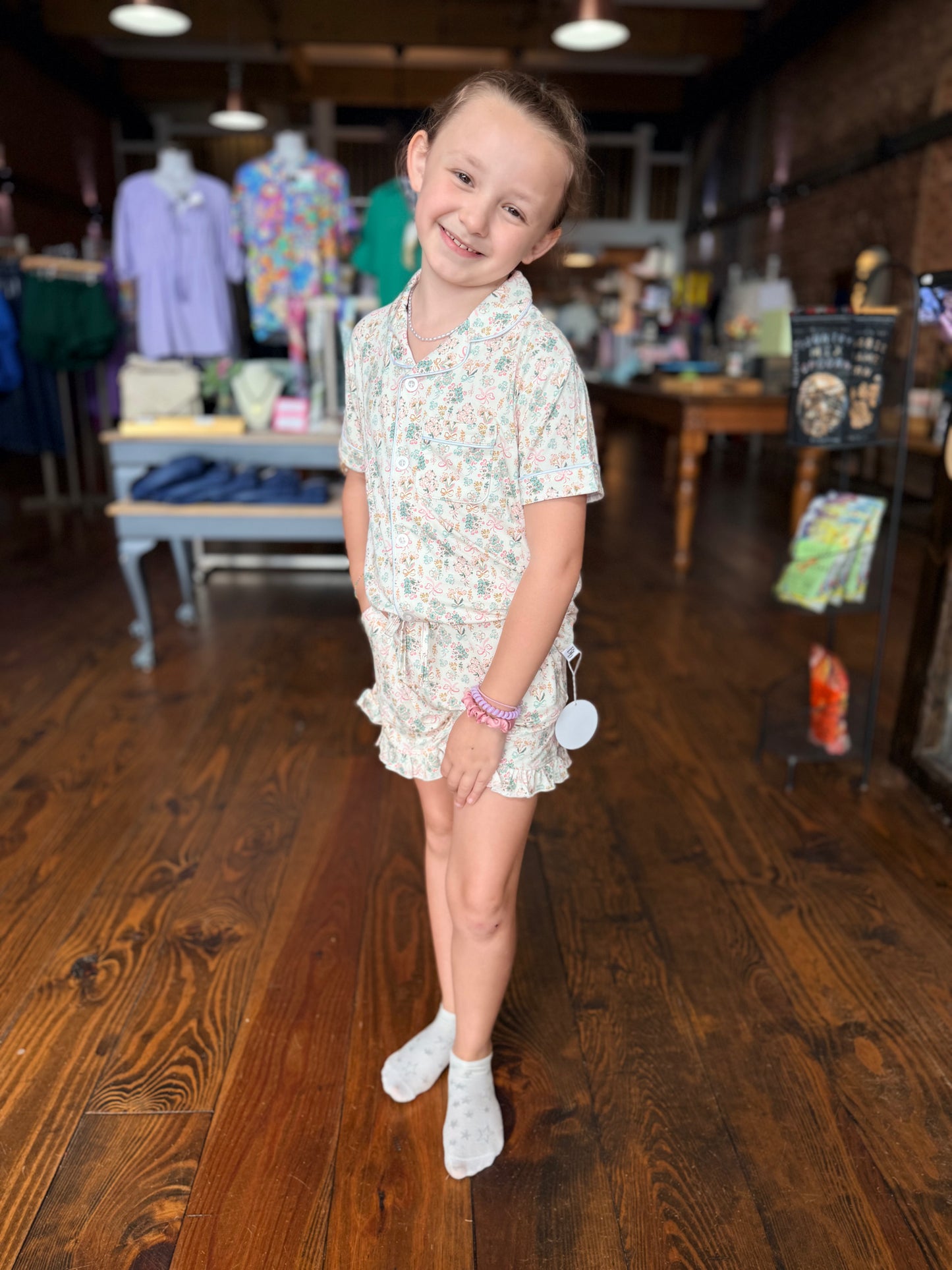 Heirloom Floral Big Kid Two-Piece Set