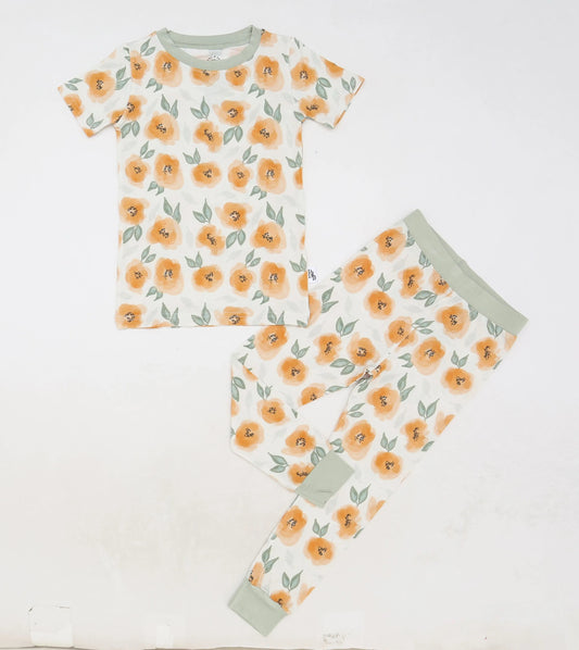 Peachy Blooms Two-Piece Set