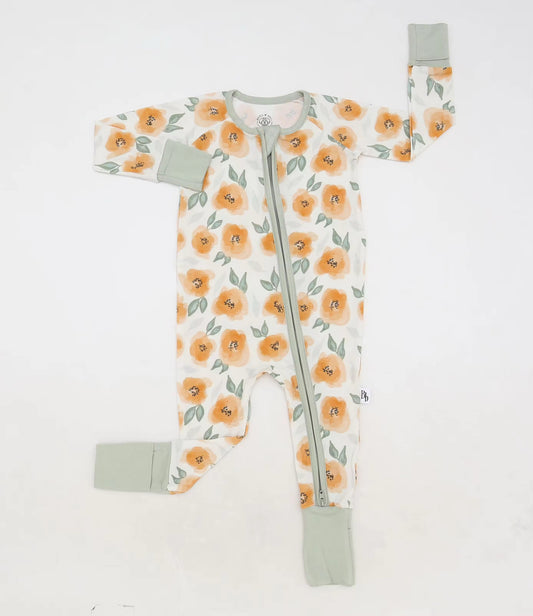 Peachy Blooms Zippie