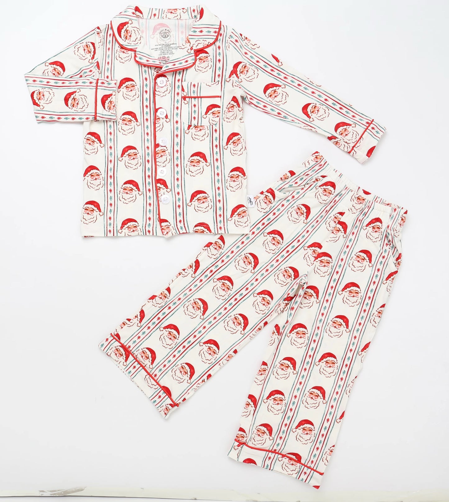 Vintage Santa Two-Piece Button Down