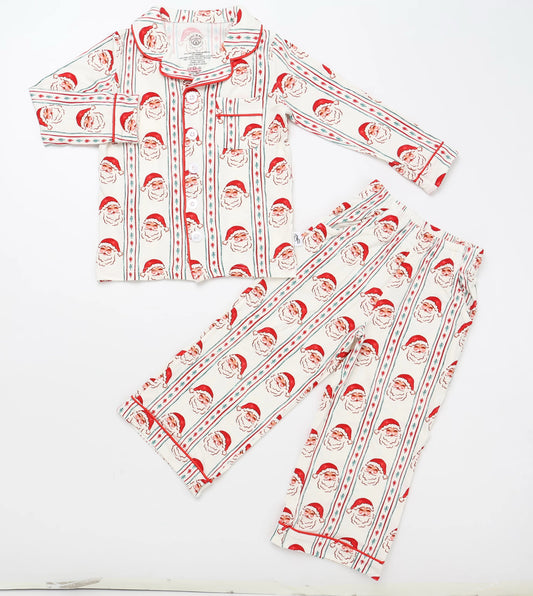 Vintage Santa Two-Piece Button Down
