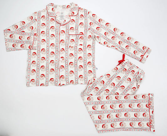 Vintage Santa Adult Button Down