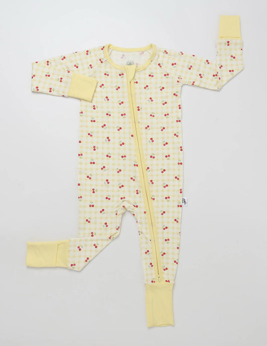 Gingham Cherries Zippie