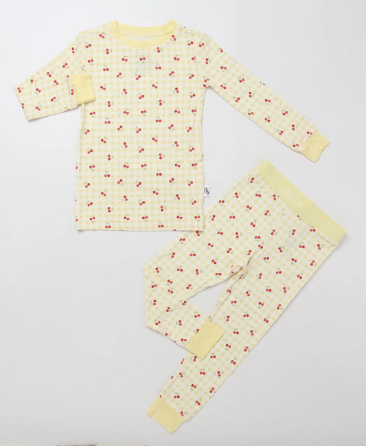 Gingham Cherries Toddler Two-Piece Set