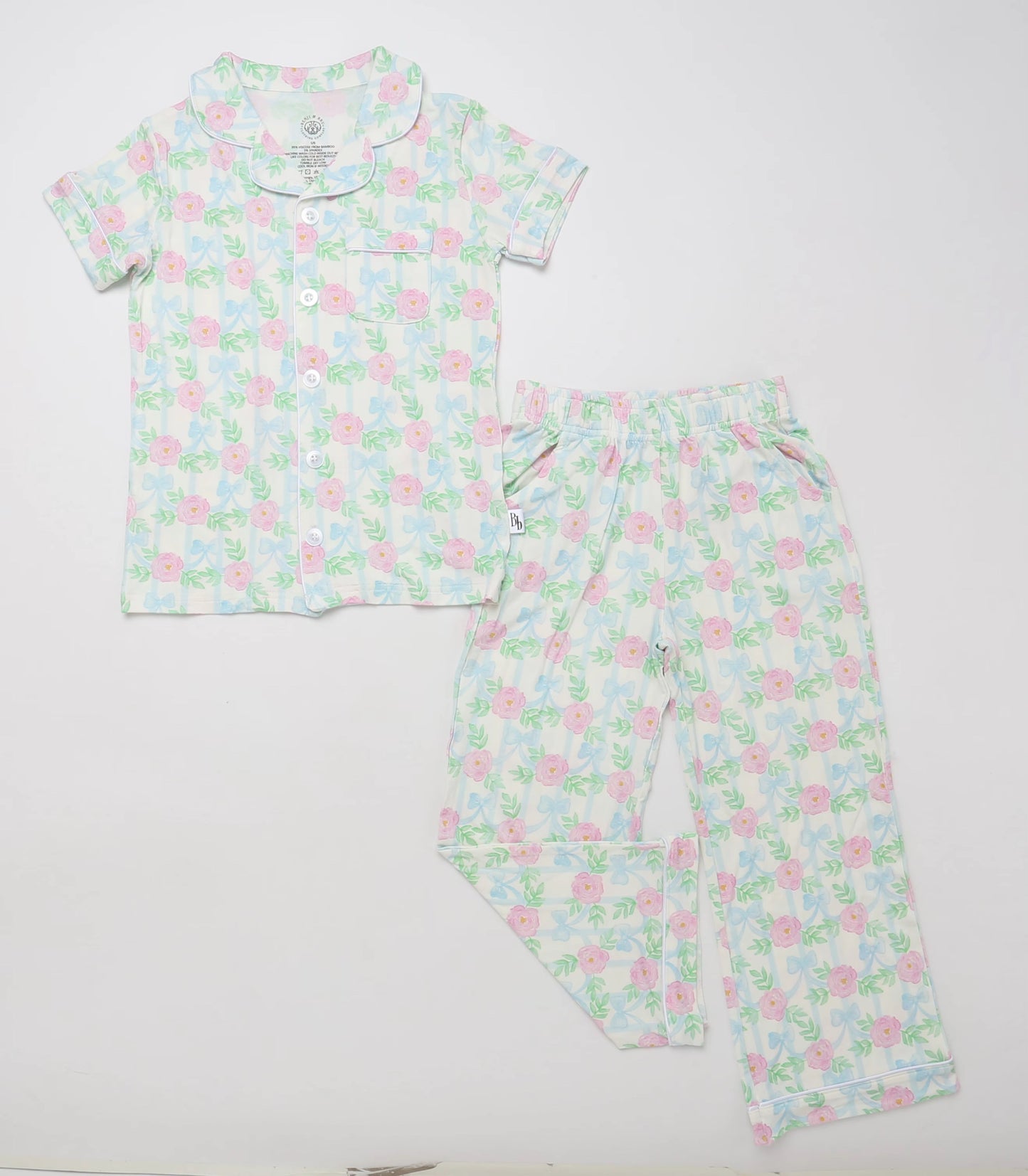 Ribbons and Roses Kids Button Down Set