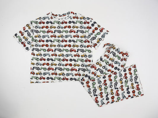 Vintage tractors Adult Two-Piece Set