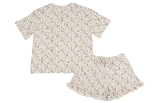 Heirloom Floral Adult Two-Piece Shorts Set